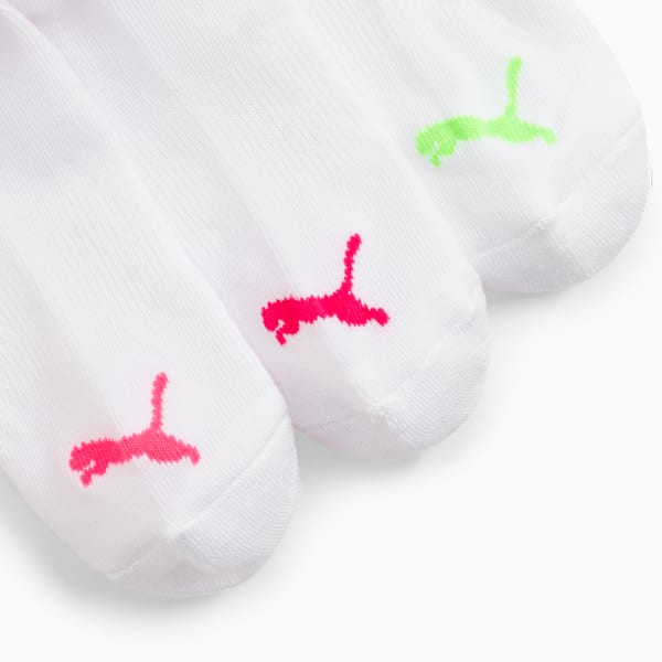 Big Kids Low Cut Socks [3 Pairs], WHITE / BRIGHT, extralarge